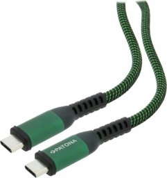 Kabel USB Patona USB-C - USB-C 0.5 m Zielony (PT1732)