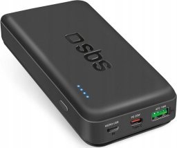 Powerbank SBS TTBB20000PD20K 20000 mAh 20W PD USB-C, USB-A, Micro-USB - czarny