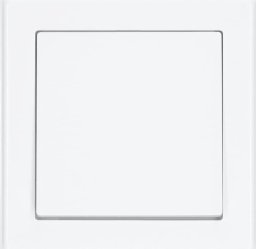 Łącznik krzyżowy z ramką pojedynczy 8,1x8,1cm Biały