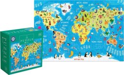 Puzzle Kids 250 Elementów World Map Interdruk