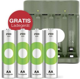 GP ReCyko 4-Port USB Charger B441 incl. 4xAA 2100mH batteries