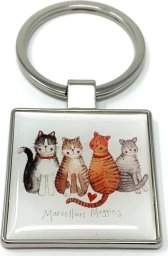 Brelok do kluczy K25 4 koty