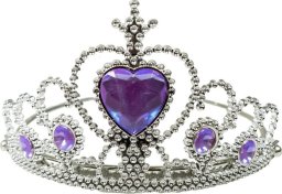 Tiara z kryształkami fioletowa