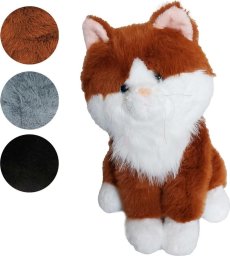 Kot pluszowy siedzący 35cm mix