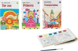 Malowanka wodna z farbkami MIX