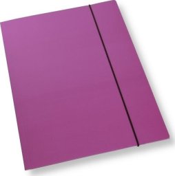 Office Products Teczka A4 z gumką lakier fioletowa 350gsm (10szt)