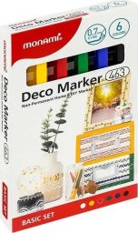 Marker akrylowy Deco 463 XF 6kol MONAMI