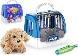 Piesek pluszowy z transporterem