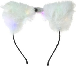 Opaska świecąca z uszami pluszowymi