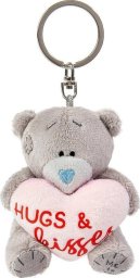 Breloczek Miś z sercem Hugs&Kisses