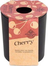 Świeczka sojowa Powąchaj mnie Cherry czarny 130ml