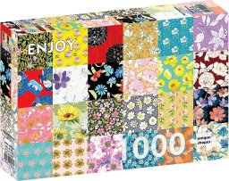 Puzzle 1000el Kwiecisty patchwork