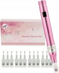 DERMA PRO Bezprzewodowy Derma Pen urządzenie do Mezoterapii + 12 Kartridży