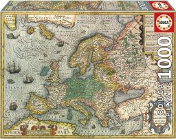 Puzzle 1000 Stara mapa Europy