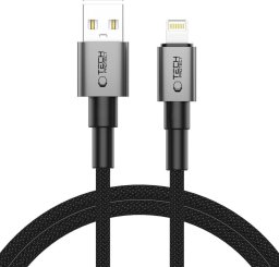 Kabel USB Tech-Protect USB-A - Lightning 1 m Szary (5906302380855)
