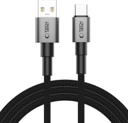 Kabel USB Tech-Protect USB-A - USB-C 2 m Szary (5906302380732)