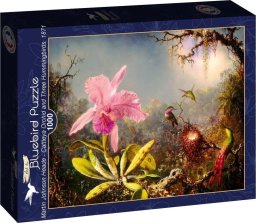 Puzzle 1000 Orchidea i trzy kolibry, Heade 1871