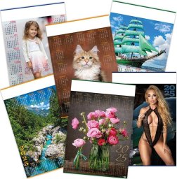 Kalendarz 2025 plakatowy MIX (20szt)