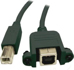 Alcasa USB 2.0 B/B 1m kabel USB USB B Czarny