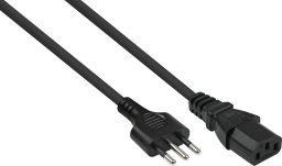 Kabel zasilający Alcasa Kabelmeister SK6530-S018 kabel zasilające Czarny 1,8 m CEI 23-16 IEC C13