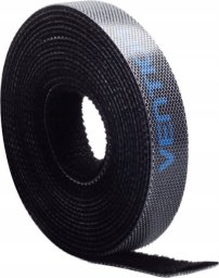 Organizer Vention opaska kablowa z rzepem do kabli nylonowa czarna 1 szt.