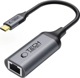 TECH-PROTECT ULTRABOOST ADAPTER TYPE-C TO ETHERNET RJ45 1000MBPS BLACK