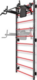 Marbo Sport Zestaw MHU1 | Drabinka gimnastyczna metalowa MH-U204 + poręcz i drążek 2w1 MH-U205 - Marbo Sport
