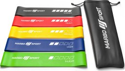 Zestaw 5 taśm oporowych 600 x 50 mm - multikolor - Marbo Sport