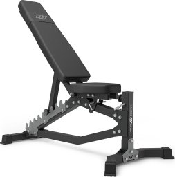 Marbo Sport Zestaw MS36_2.0_113KG | Dwustronnie regulowana ławka treningowa + stojaki bramowe + modlitewnik + prasa + wyciąg + zestaw gryfów i obciążeń 113 kg - Marbo Sport