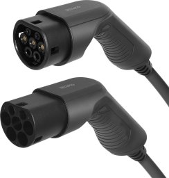 DELTACO e-Charge charging cable for electric car type 2 plug - 32A - 22 kW - 10 metres