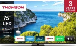 Thomson 75UG5C14 Telewizor 190,5 cm (75") 4K Ultra HD Smart TV Wi-Fi Czarny