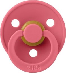 BIBS COLOUR ANATOMICAL CORAL M Smoczek ortodontyczny kauczuk Hevea