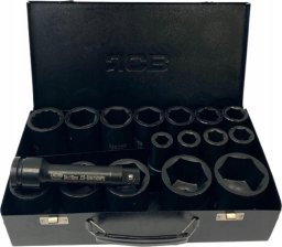 Zestaw nasadek udarowych głębokich 3/4" 17el. (6-kątnych) (17-50mm)