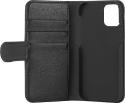 iPhone 12 mini, PU wallet, 3 cards, Black