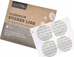 Aluminum sticker lids for reusable capsules Sealpod Nespresso, 100 pcs.