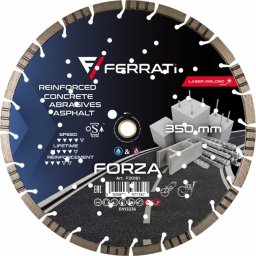 Tarcza diamentowa tnąca 1A1RSS 350mm 25,4-F4mm FORZA FERRATI