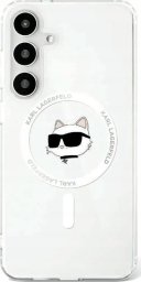 KARL LAGERFELD futerał do SAMSUNG S25 KLHMS25SHLSCHH (Magnetic IML Metal Choupette Head) biały