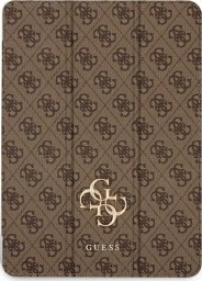 Guess GUFC13RM24PS4SGW iPad Air 13" 2024 brązowy/brown Magnetic 4G Big Logo