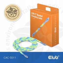 Kabel USB Club 3D USB-C - USB-C 2 m Wielokolorowy (CAC-3011)