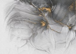 PHOTOMURAL ON NON-WOVEN INK GOLD FLOW