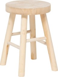Atmosphera Drewniany stołek NYAR, Ø 28 cm