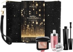 KIKO Milano Holiday Wonderlights Total Look Make Up Gift Set zestaw metaliczny cień do powiek 3g + tusz do rzęs 11ml + błyszczyk do ust 6.5ml