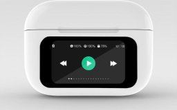 Słuchawki Gembird Słuchawki douszne TWS-LCD-ANC-01-W z mikrofonem białe