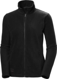 Women's sweater HELLY HANSEN Manchester 2.0 Fleece JKT, black 2XL