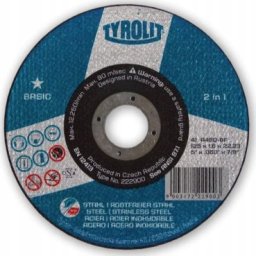 Tarcza do szlifierki 125x1,6 stal/inox