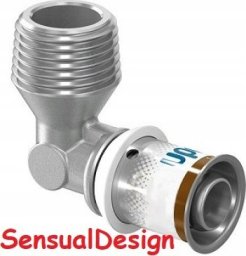 Uponor S-Press PLUS kolano z gwintem zewn. 20-R1/2MT