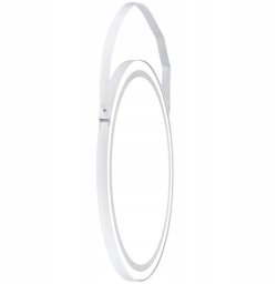Lustro Okrągłe Fi 75 Na Pasku Belt White