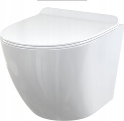 WC SOLID Muszla WC wisząca + Deska sedesowa SLIM SOFTCLOSE, Duroplast