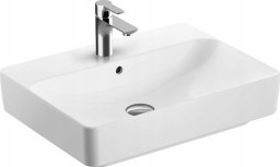 Geberit Variform Umywalka stawiana na blat, prostokątna, B60cm, H15.8cm, T45cm, z przelewem, z otworem na baterięGEBERIT