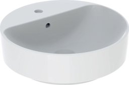 Geberit Variform Umywalka stawiana na blat, okrągła, D45cm, H15.8cm, z przelewem, z otworem na baterięGEBERIT